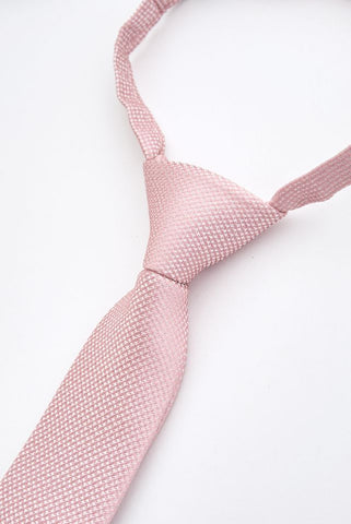 Junior Pink Textured Tie