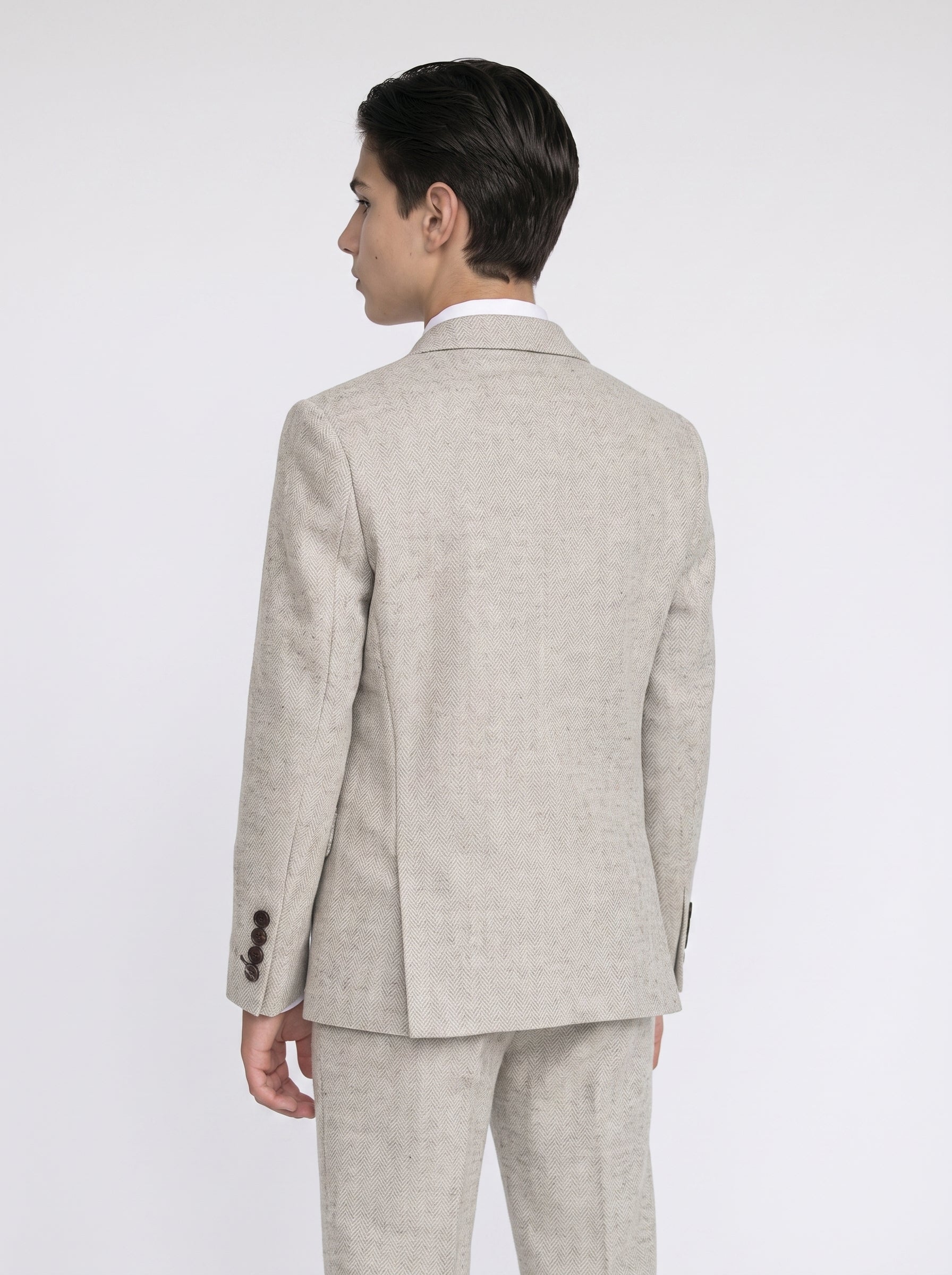 Boys Thomas Pearl Grey Suit