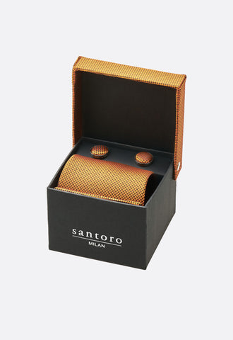 Santoro Milan Orange Tie
