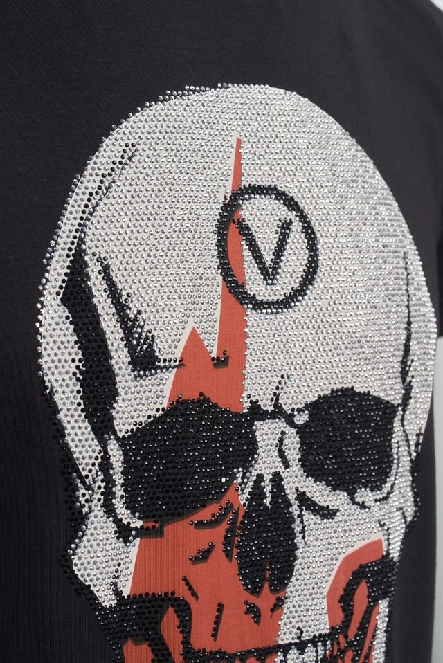 Ovy Vestimentaire Skull & Bones Black Tee