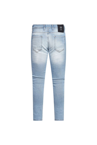 OVY Light Wash Distressed Skinny Jeans