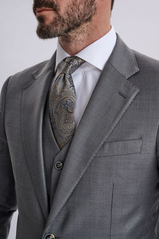 Fabio Grey Three Piece Suit