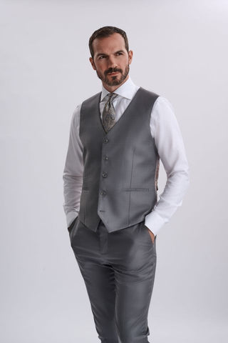 Fabio Grey Three Piece Suit