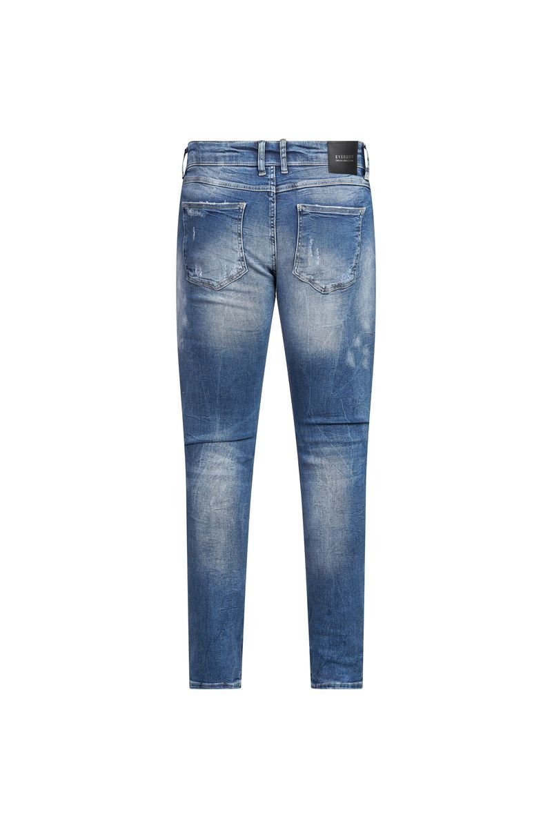 Light Washed Ripped Blue Skinny Jeans