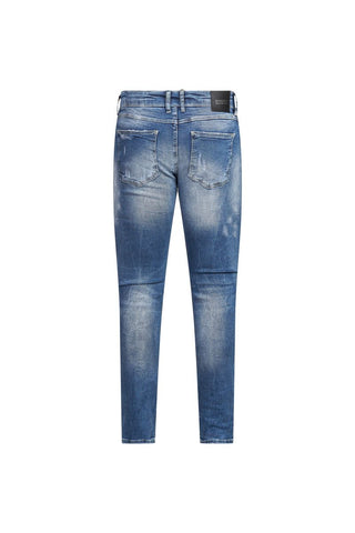 Light Washed Ripped Blue Skinny Jeans