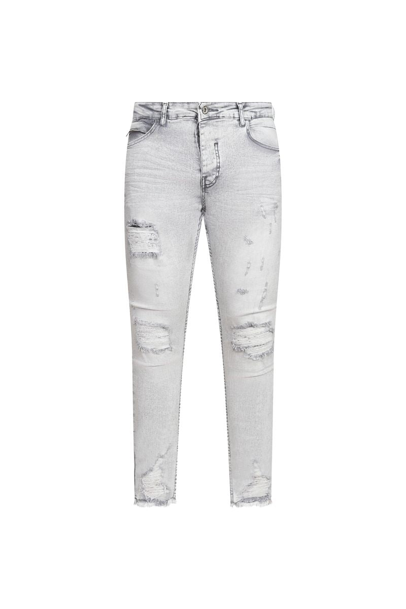 Ovy Glacier Grey Stretch Denim