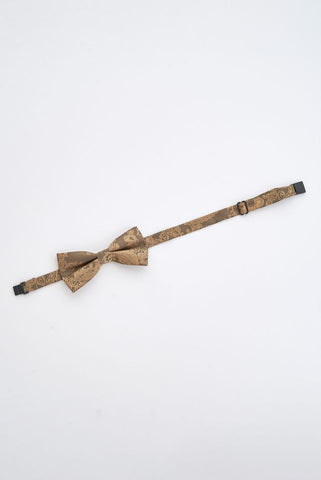 Junior Bronze Paisley Bow Tie