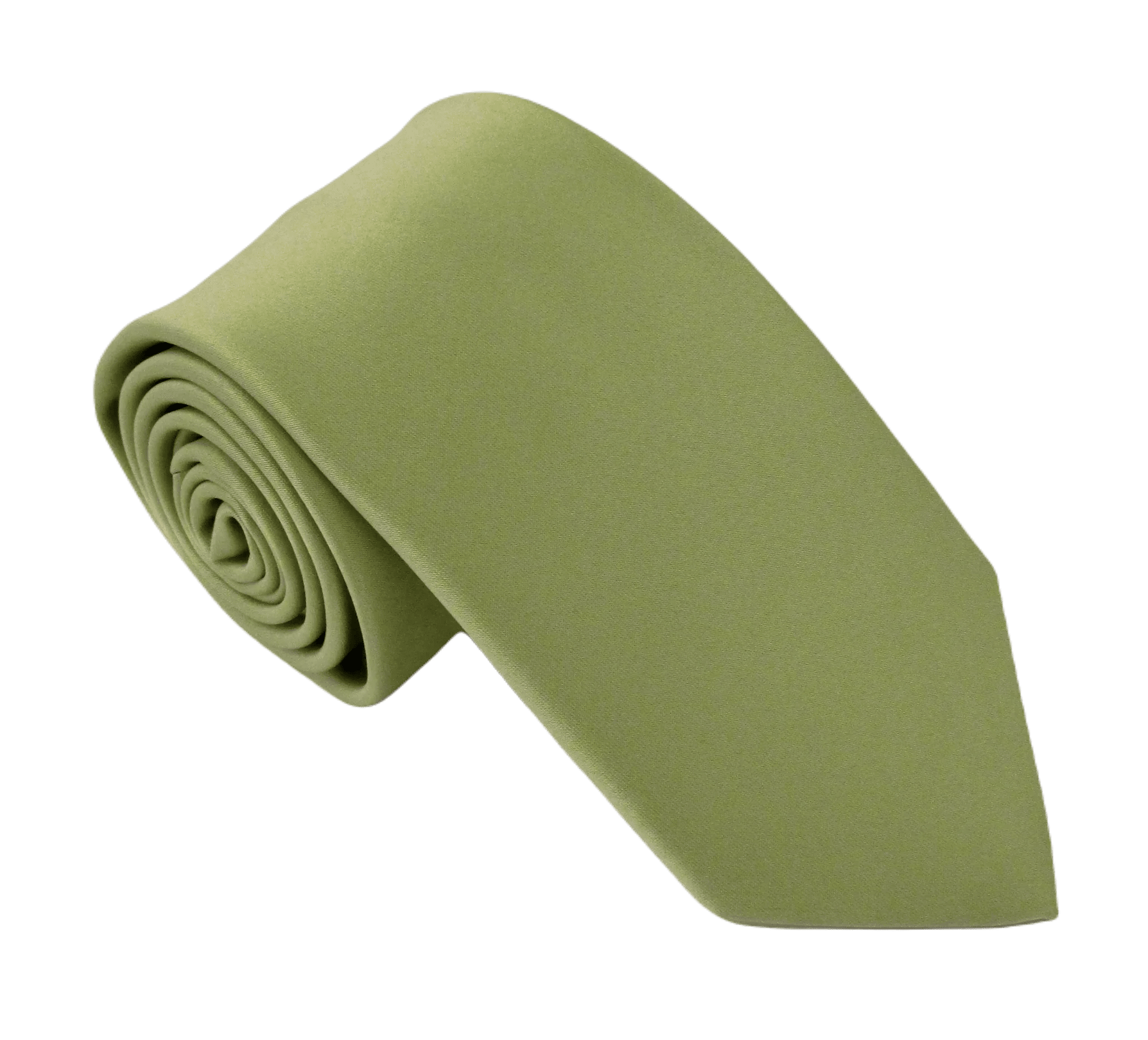 Fern Green Satin Wedding Tie