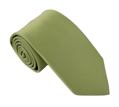 Fern Green Satin Wedding Tie