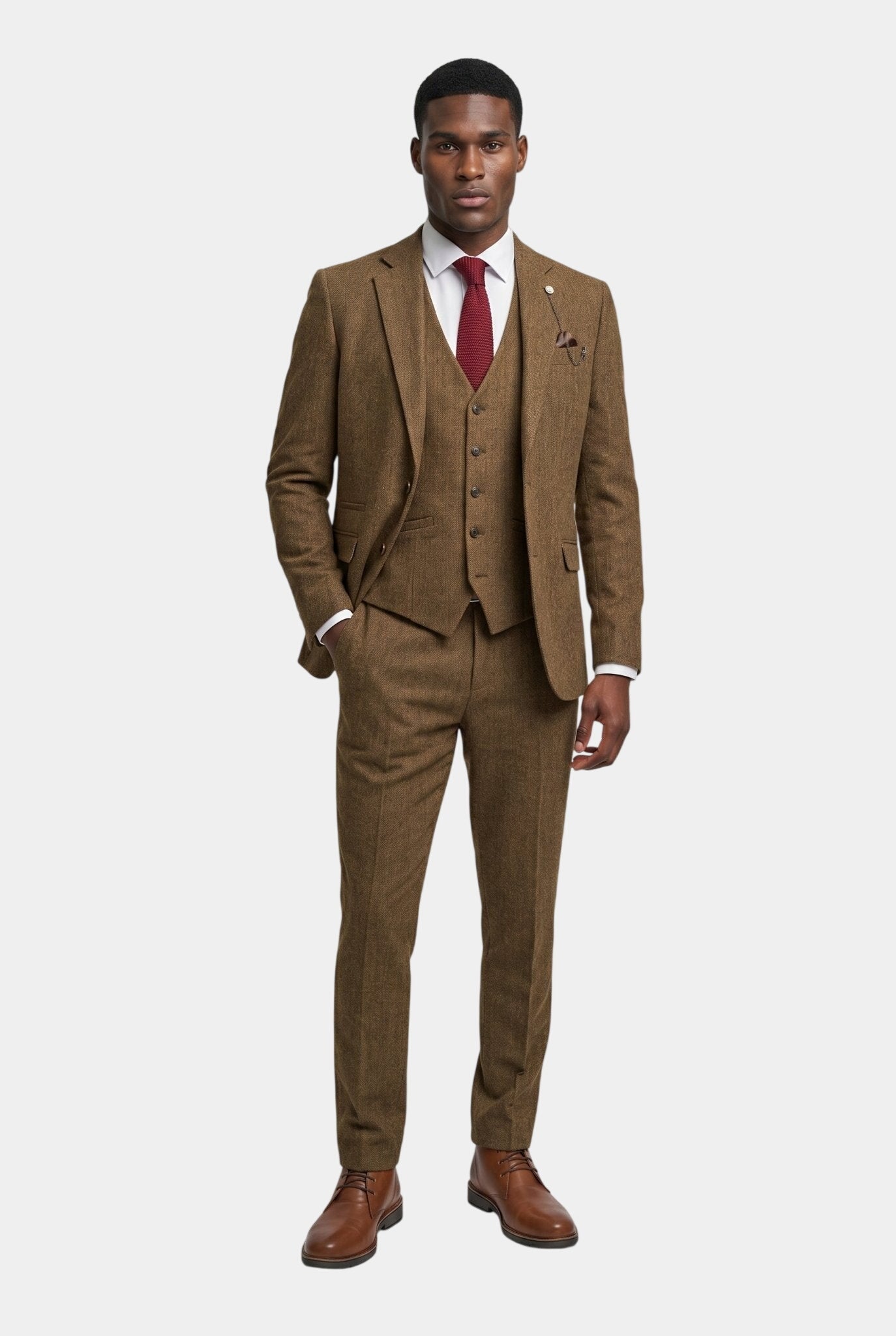 Thomas Brown Tweed Three Piece Suit