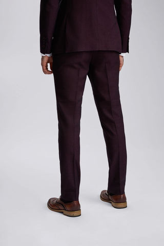 Regent Wine Double-Breasted Two Piece Suit