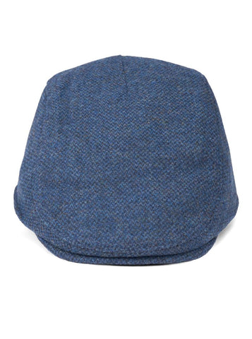 Franco Blue Tweed Flat Cap