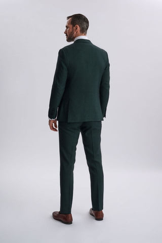 Regent Olive Double-Breasted Two Piece Suit