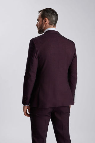 Regent Wine Double-Breasted Two Piece Suit
