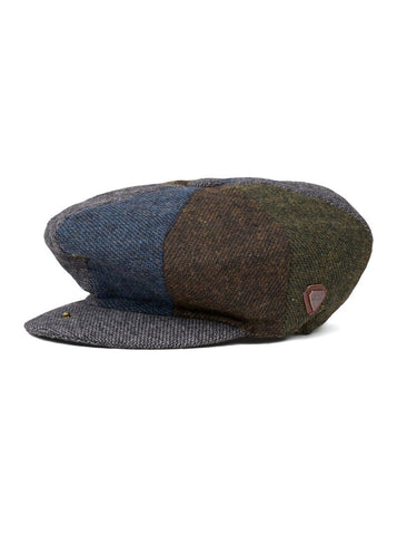 Paolo Patchwork Tweed Flat Cap