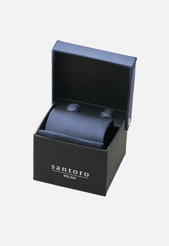Santoro Milan Navy Tie