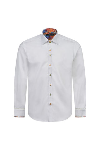 White Shirt with Paint Trim