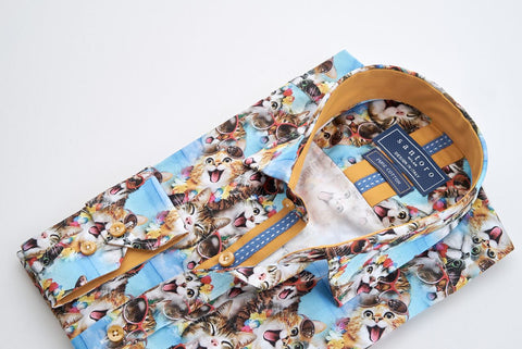Cat Print Shirt