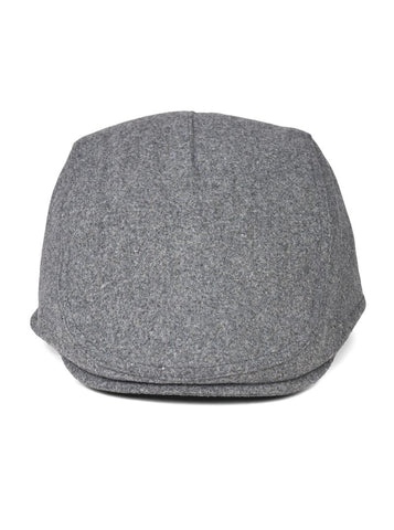 Franco Grey Felt Flat Cap