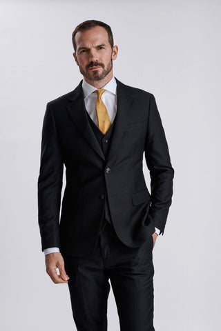 Fabio Black Three Piece Suit