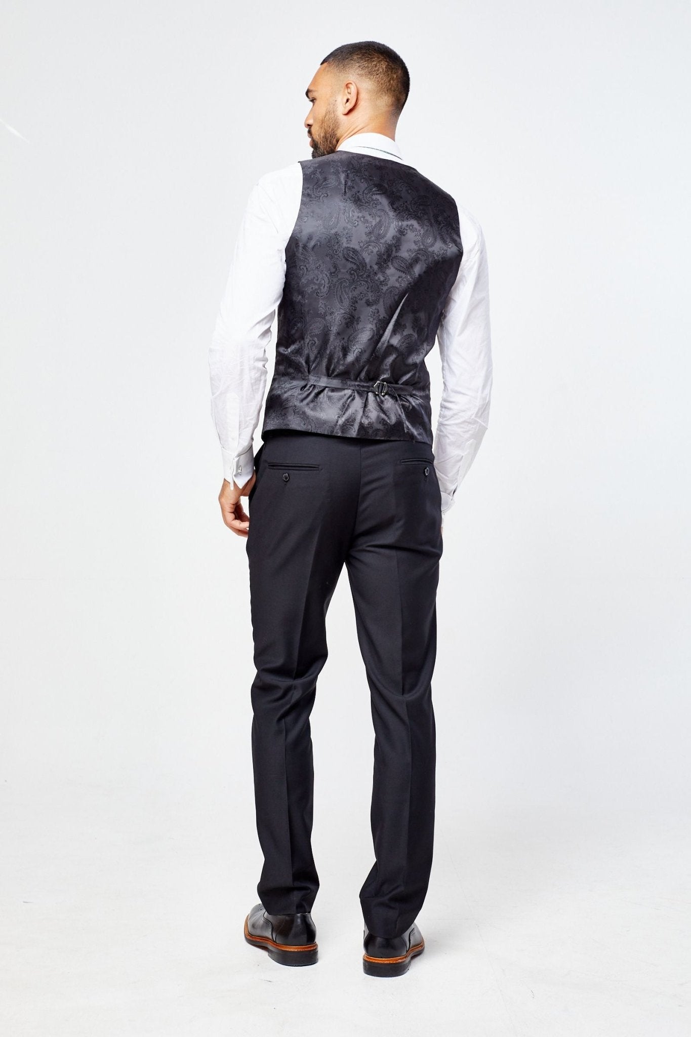 Parker Black Men's Three Piece Suit