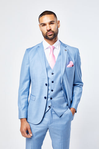 Charles Blue Three Piece Suit