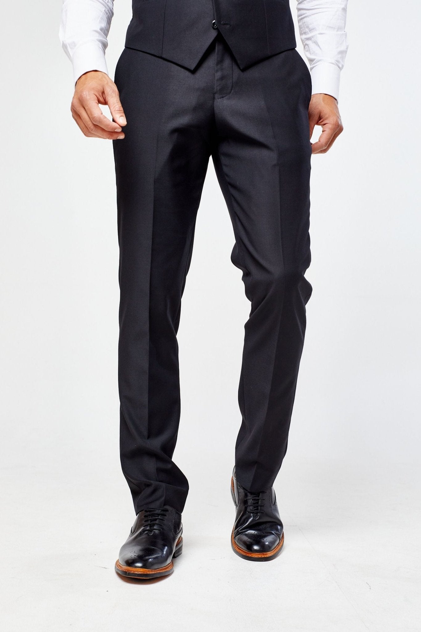 Parker Black Men's Three Piece Suit