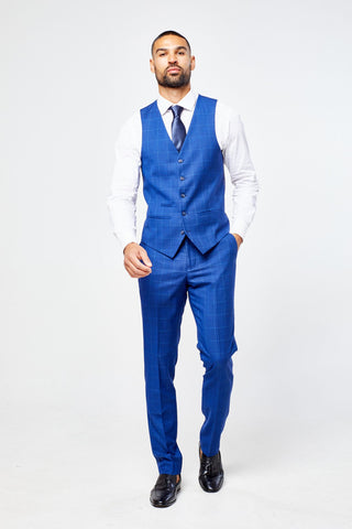 Rover Blue Men's Three Piece Suit