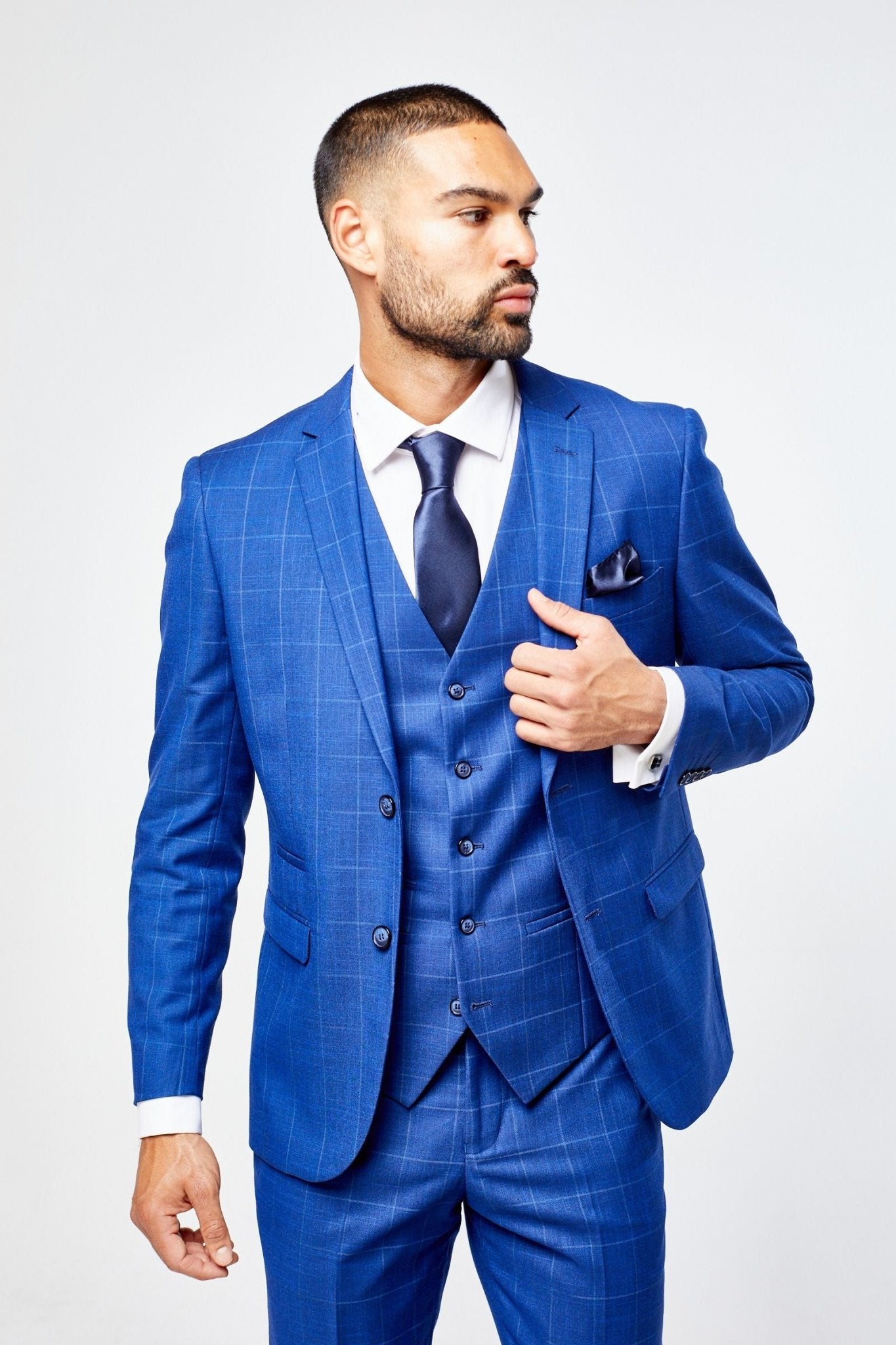 Rover Blue Men's Three Piece Suit