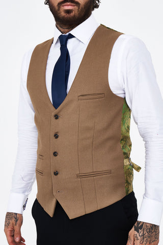 Kelvin - Oak Single Breasted Waistcoat