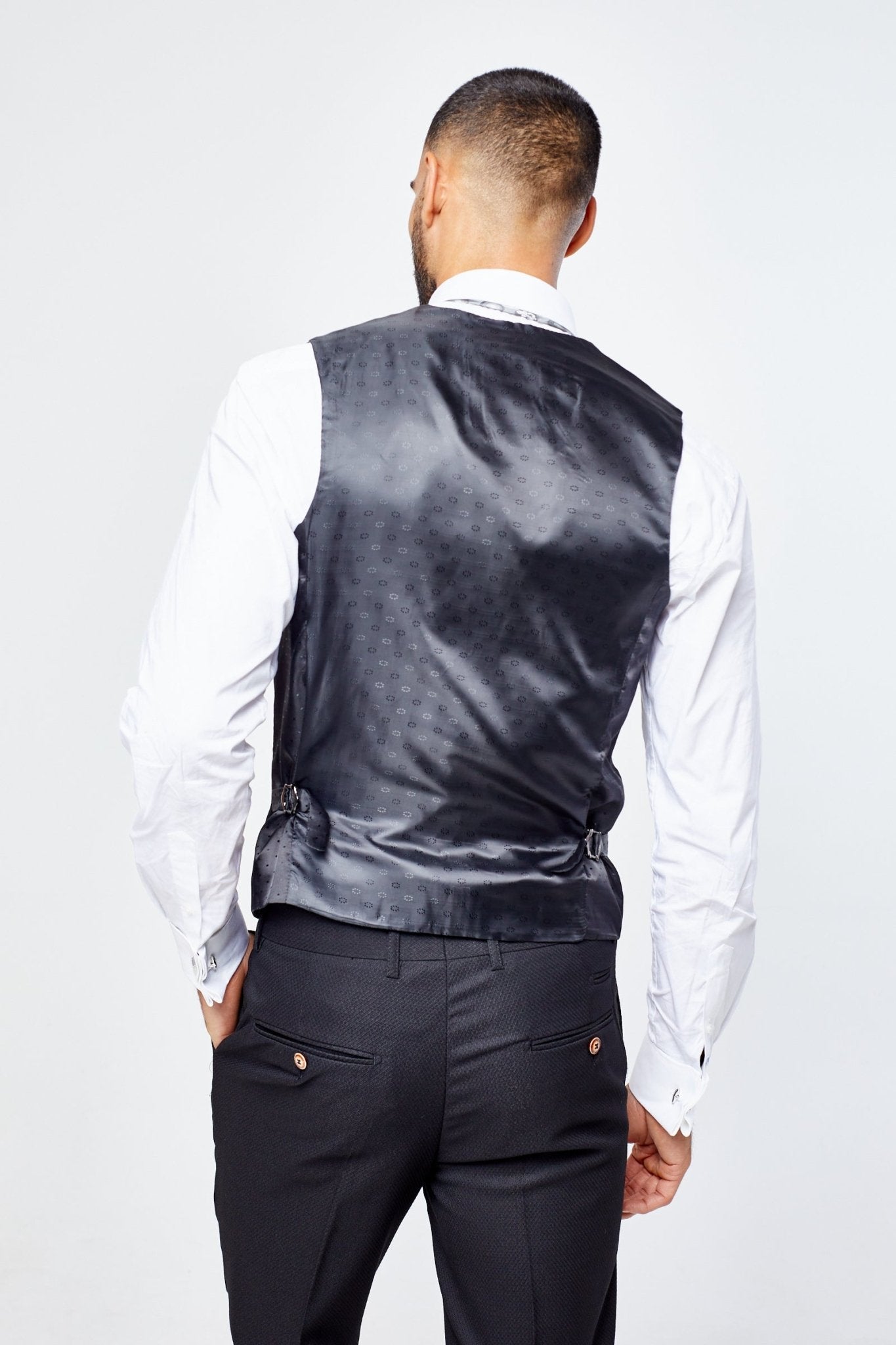 Max Black Waistcoat