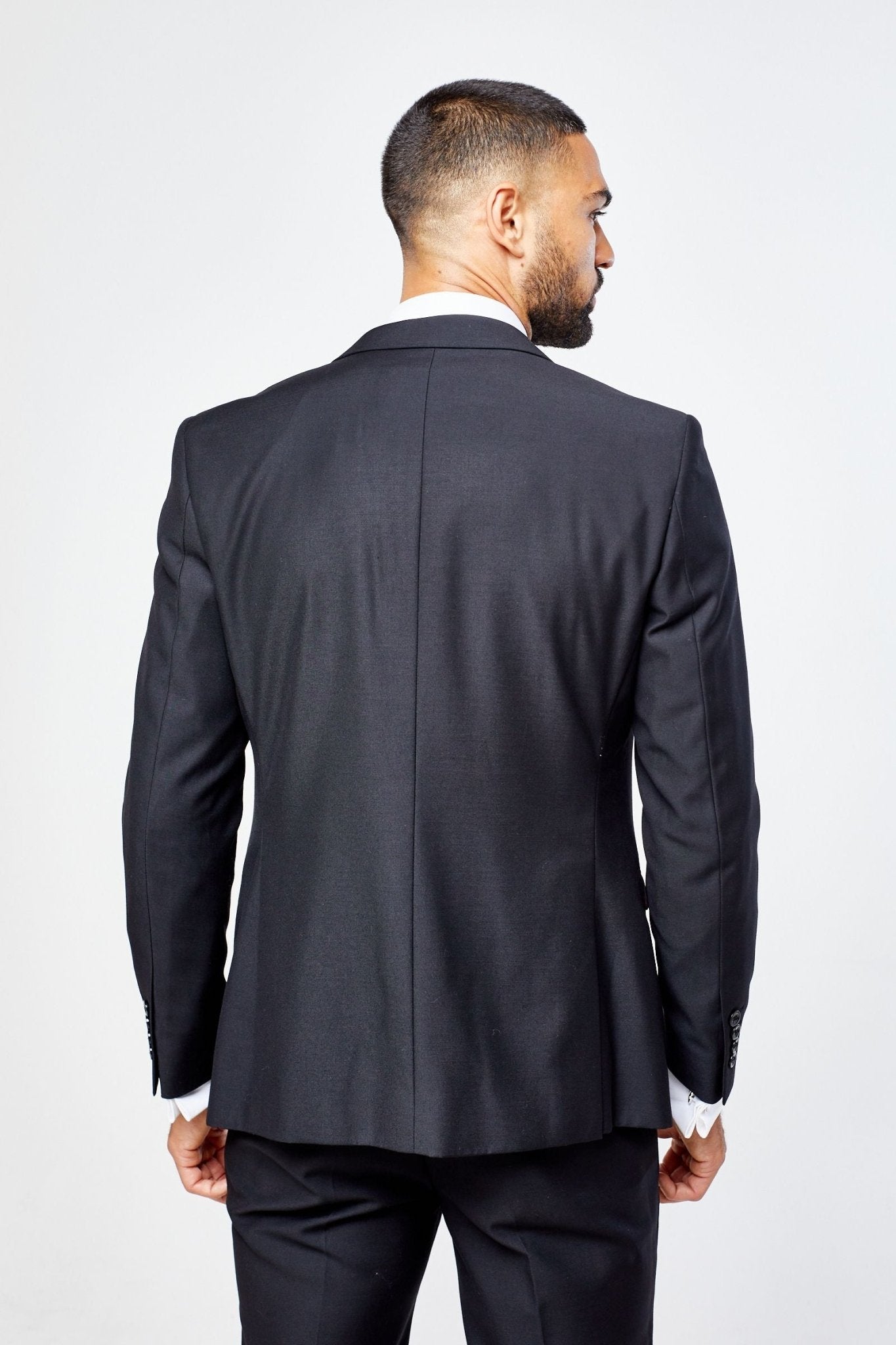 Parker Black Men's Three Piece Suit