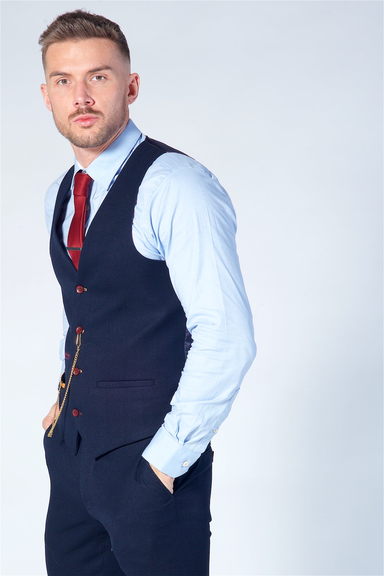 Marcy Darcy Jd4 navy waistcoat