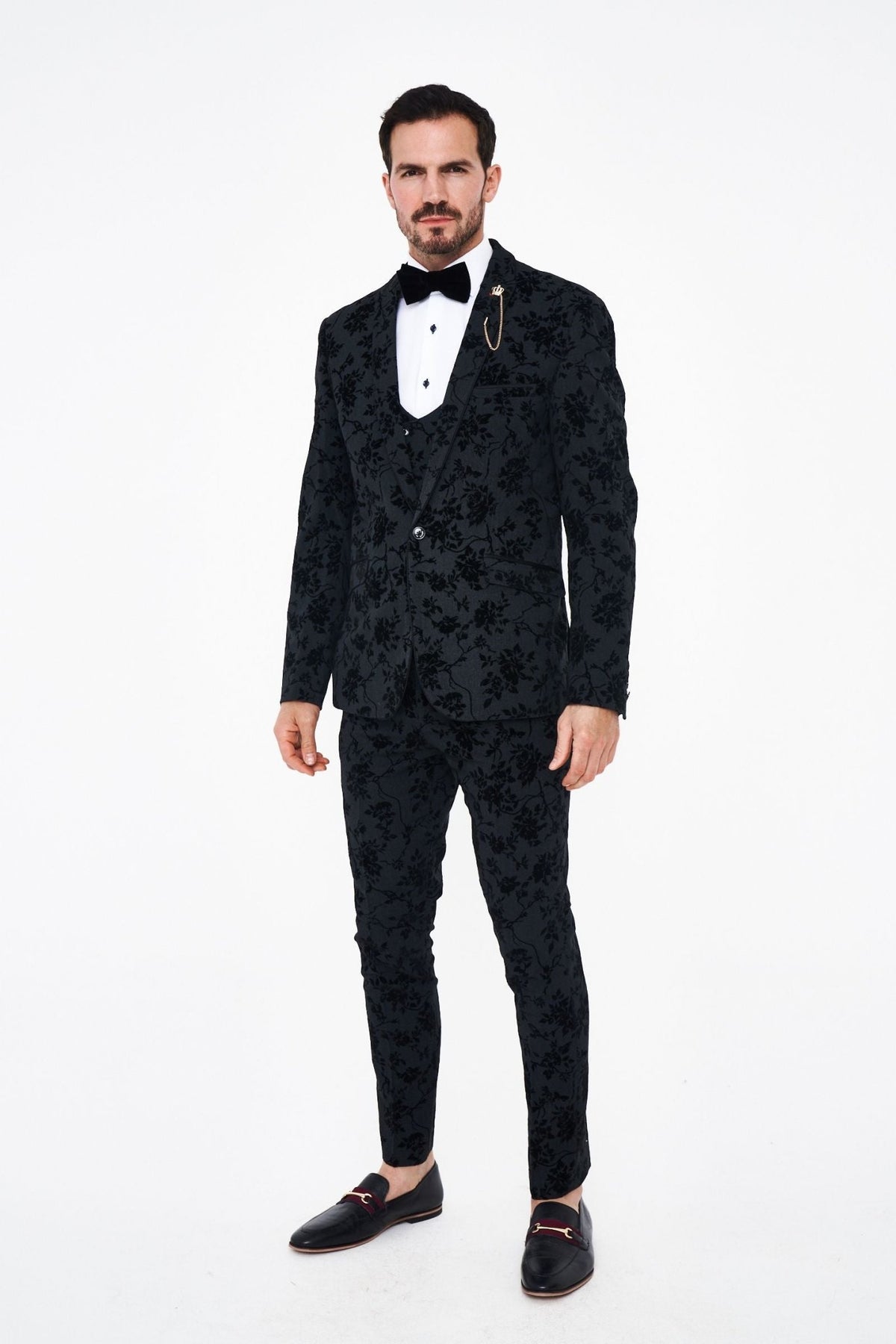 House Cavani Georgi Floral Three Piece Suit