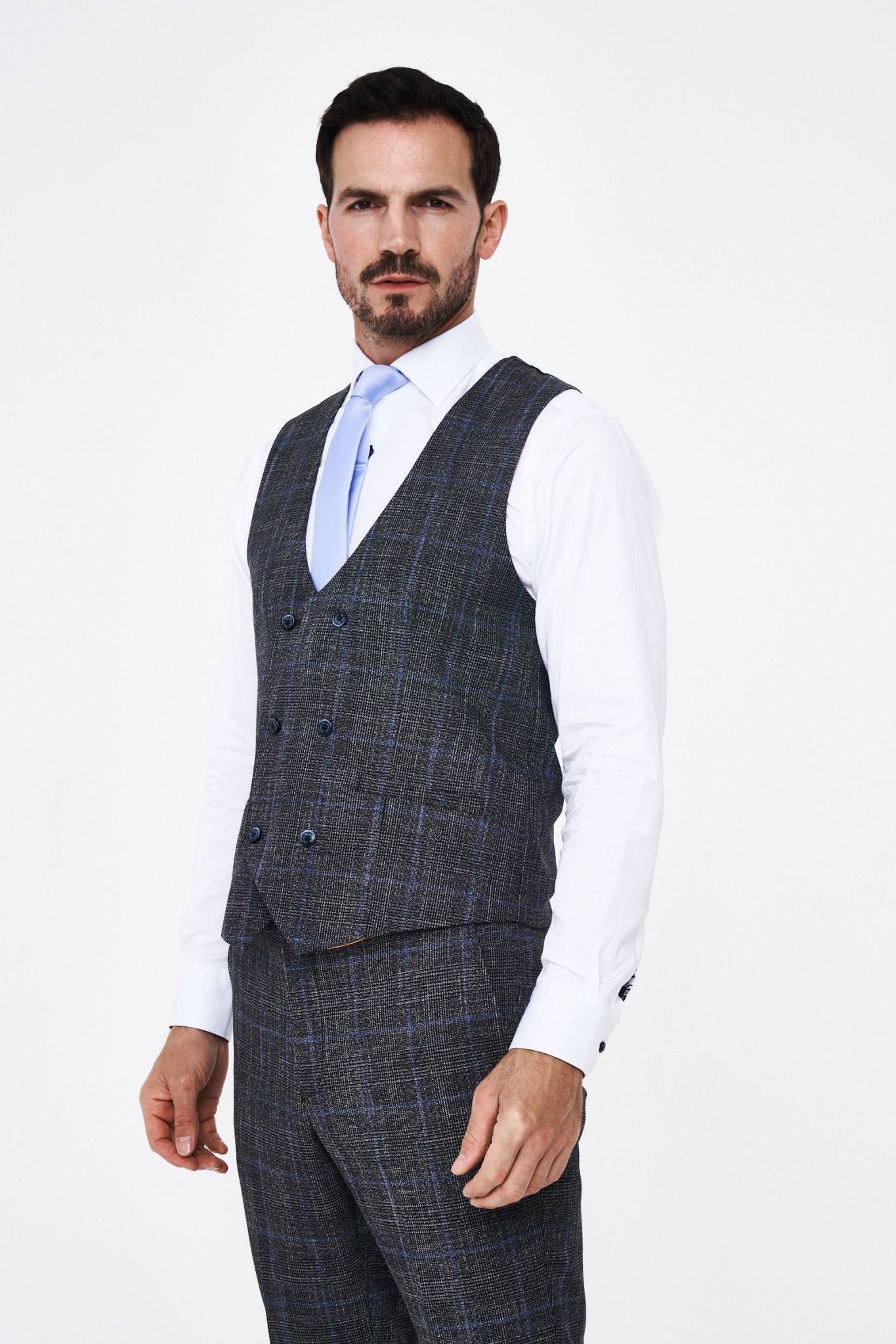 Power Grey Tweed waistcoat