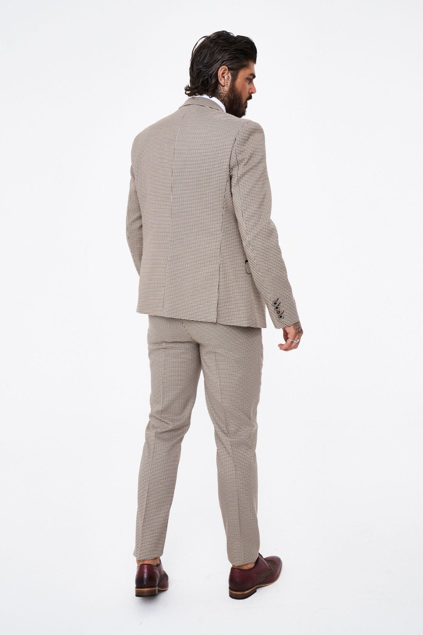 House of Cavani Elwood Houndstooth 3pcs suit